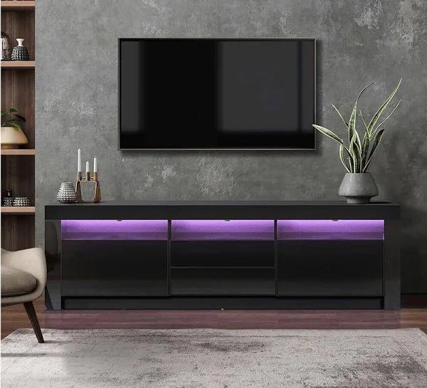 Galland 180cm 2 Drawer Entertainment Unit with LED Light