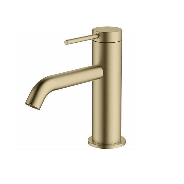 Oliveri Venice Basin Mixer Curved Classic Gold