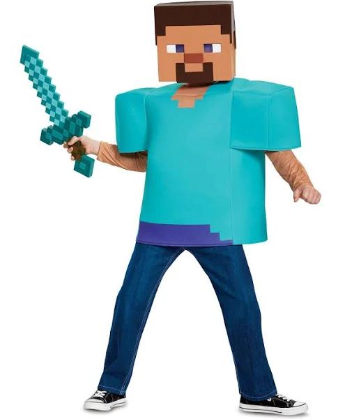 Minecraft Steve Classic Boys Costume