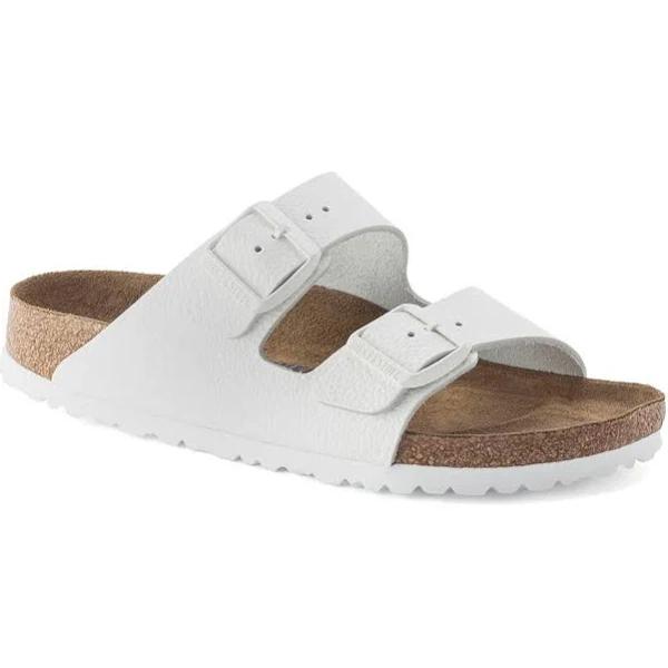 Birkenstock Arizona SFB Smooth Leather Narrow White, EU 36