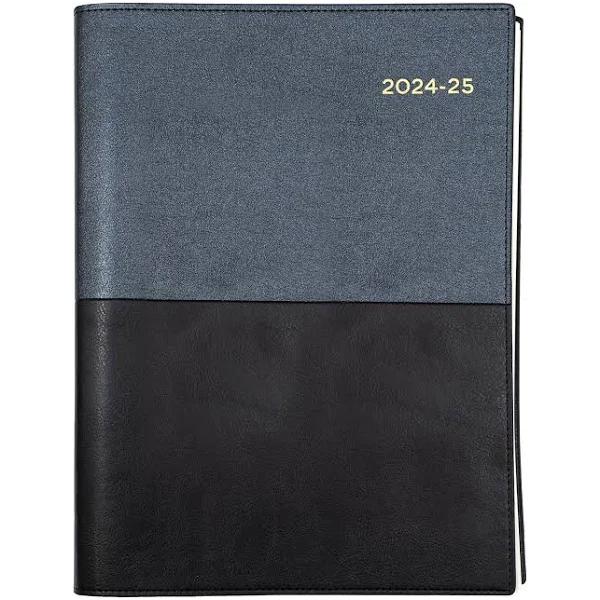 Collins Financial Year Diary 2024-2025 Vanessa A5 Day to A Page (Black)