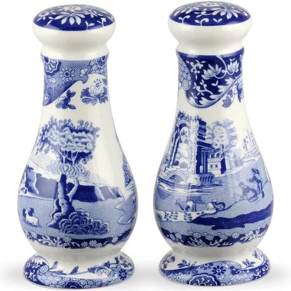 Spode Blue Italian Salt and Pepper Shaker Set