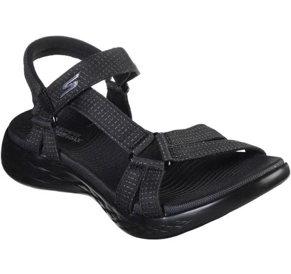 Skechers On The Go 600 Brilliancy Womens Sandals - Black