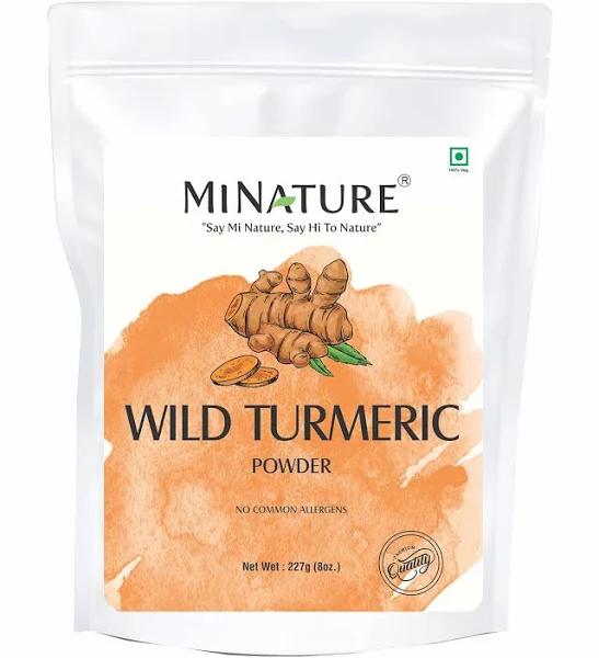 Wild Turmeric Powder by Mi nature| 227g (8oz) | Kasturi Manjal | Curcuma Aromatica | Jangli Haldi | Kasthuri Manjal | 100% Natural – Nothing