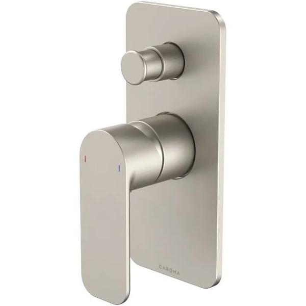 Caroma Luna Bath Shower Mixer with Diverter Brushed Nickel