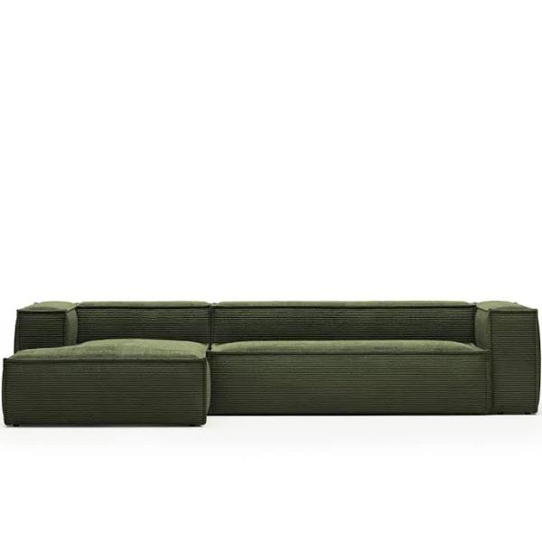 Blok 4 Seater Corduroy Chaise Sofa