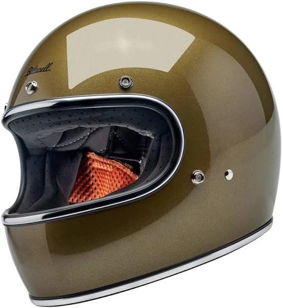 Biltwell Gringo, Full Face Helmet , Color: Gold , Size: XL