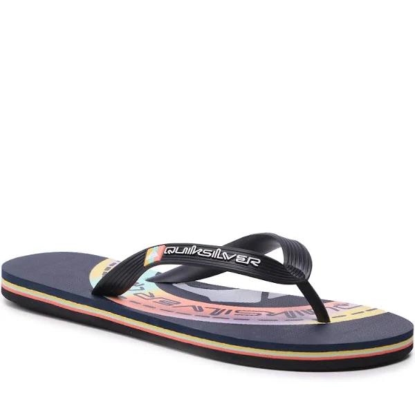 Quiksilver Molokai Art Flip Flops - Blue & Orange