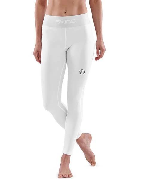 Skins Compression Series 1 Women's 7/8 Long Tights Activewear/Training White - S