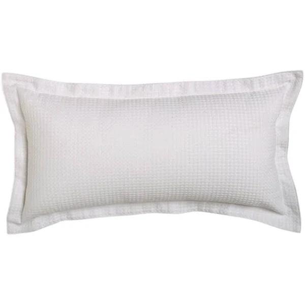 Platinum Ascot Long Filled Cushion (White)