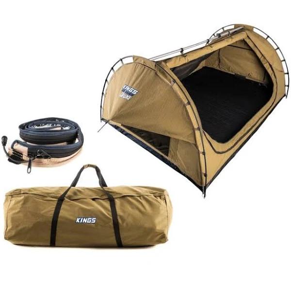 Adventure Kings Big Daddy Deluxe Double Swag + Canvas Bag + Led Strip Light 4WD