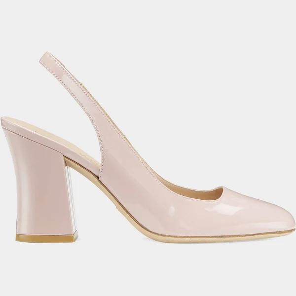 David Jones Stuart Weitzman Curveblock Slingback Pump 85 in Ballet, Size 5.5 US