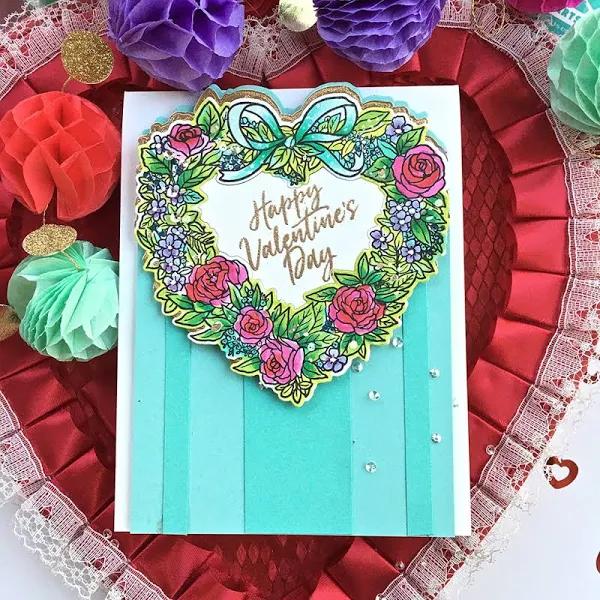 Hero Arts Floral Heart Wreath Frame Cuts Dies