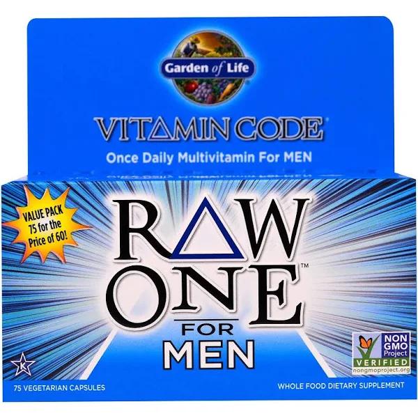 Garden of Life Vitamin Code Raw One (For Men) 75 Capsules