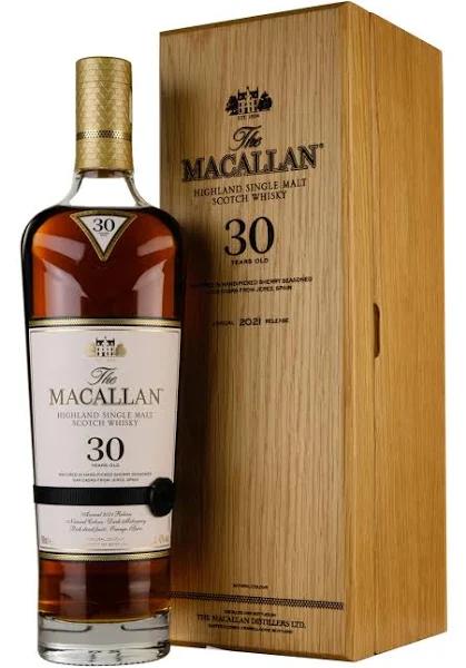 The Macallan 30 Year Old Sherry Oak 2020 Release Single Malt Whiskey 43% Size 70cl