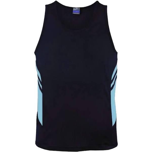 TALENT | Plain Mens Contrast Sports Singlet