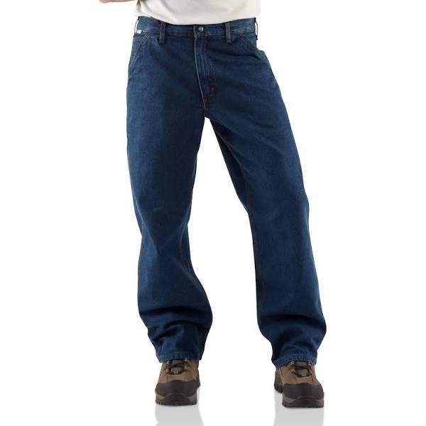 Carhartt Men's Flame-resistant Signature Denim Dungaree Jean