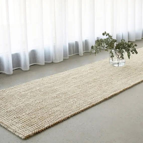 Madras Marlo Floor Runner Off White by Freedom