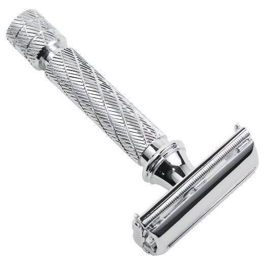 Parker 87R Butterfly Open Double Edge Safety Razor - Traditional Short