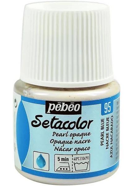 Pebeo Setacolor Opaque Fabric Paint 45ml Pearl Blue