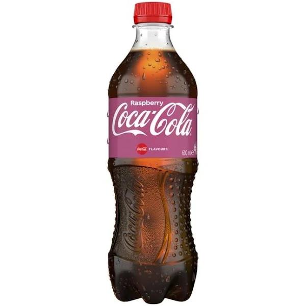 Coca Cola Raspberry Soft Drink Bottle 600ml