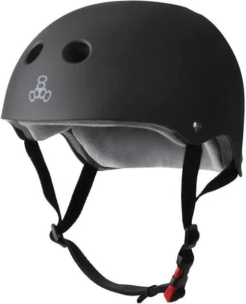 Triple 8 The Certified Helmet SS Black Rubber - Small/Medium