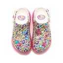 Crocs White Lisa Frank Edition Mega Crush Clogs