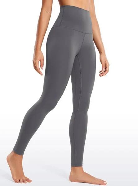 CRZ Yoga Women's Yoga Super High Waist Butterluxe Yoga Leggings 28'' Dark Carbon / XL