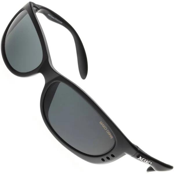 Mako Sleek | Matte Black/Glass Grey Polarised Sunglasses