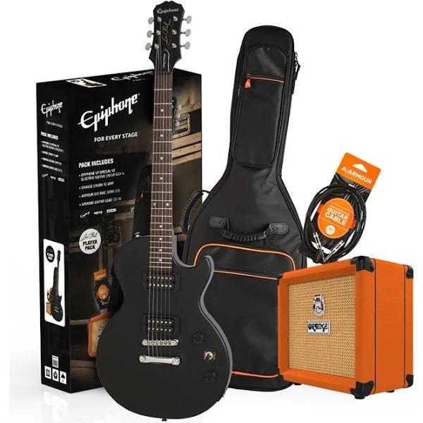 Epiphone Les Paul Special E1 Ebony Electric Guitar Pack