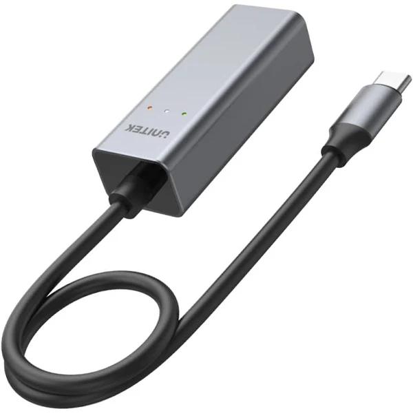 Unitek U1313A USB-C To 2.5g Ethernet Adapter With Data Trans