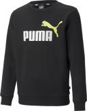 Puma Ess+ 2 Colour Big Logo Crew Black S