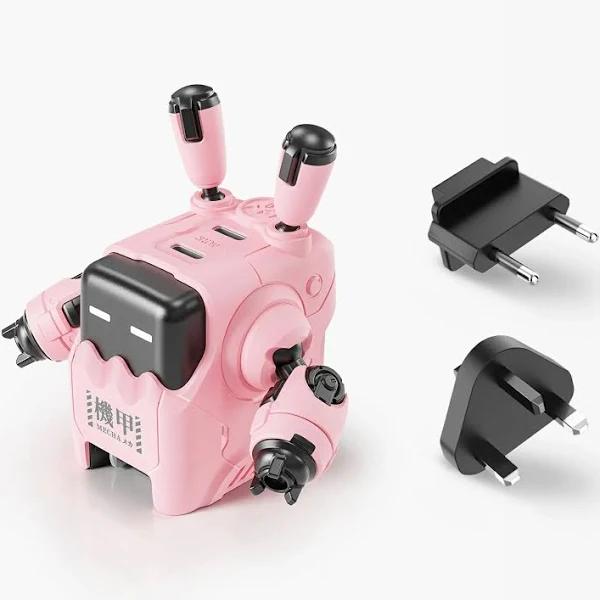 GravaStar Delta35: GaN Fast Charger with Unique Mecha Design, UK & EU Plug / Pink