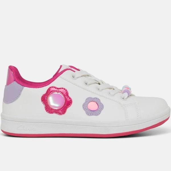 Clarks Delilah | White | Kids