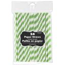 Paper Straws 24 Pack - Apple Red