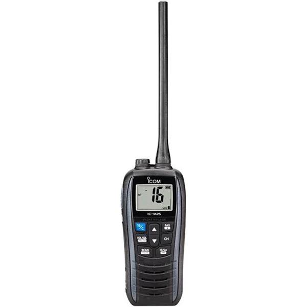 Icom IC-M25 Handheld VHF Radio - Marine Blue Flashes