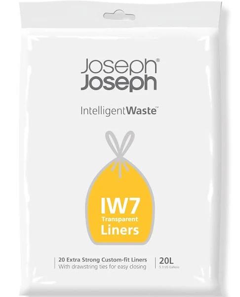 Joseph Joseph IW7 20L Transparent Custom-fit Liners - 20 Pcs