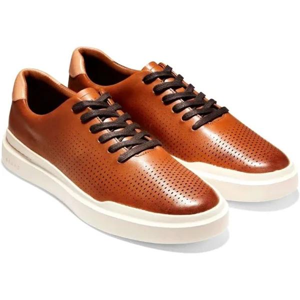 Cole Haan GP Rally Laser Cut Tan Trainers