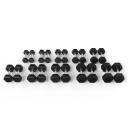 1-10kg Rubber Hex Dumbbell Set - AfterPay & zipPay Available