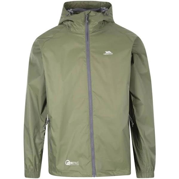 Trespass Unisex Adult Qikpac Waterproof Jacket (Moss) (L)