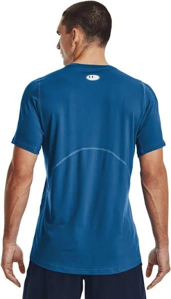 Under Armour HeatGear Fitted Short Sleeve T-Shirt Dark Blue - L