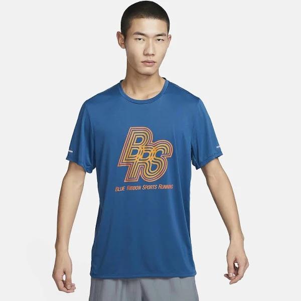 Nike Running Energy Rise 365 Men's T-Shirt | Sole Motive M / Court Blue/Safety Orange