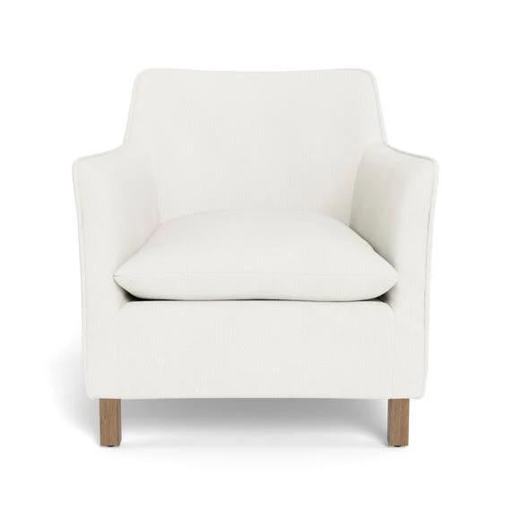 Harbour Fabric Occasional Chair White by Freedom