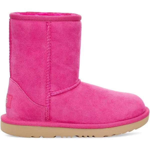 UGG Kids ‘Classic II’ Suede Snow Boots Unisex Pink