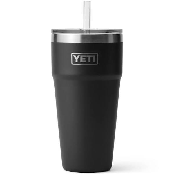 Yeti Rambler 26 oz Stackable Cup With Straw Lid Cooler - Black