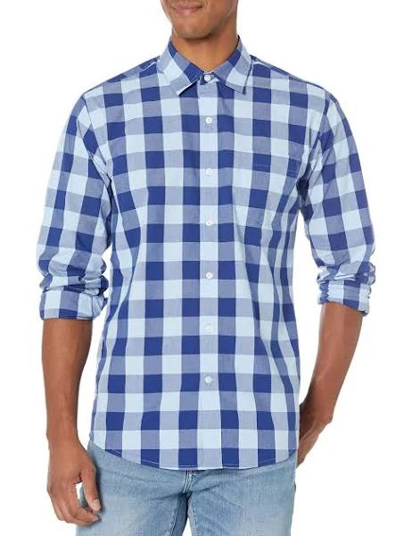 Amazon Essentials Men's Regular-fit Long-Sleeve Casual Poplin Shirt