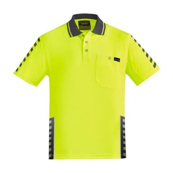 Syzmik Mens Komodo Polo (ZH320) 4XL / Yellow/Charcoal