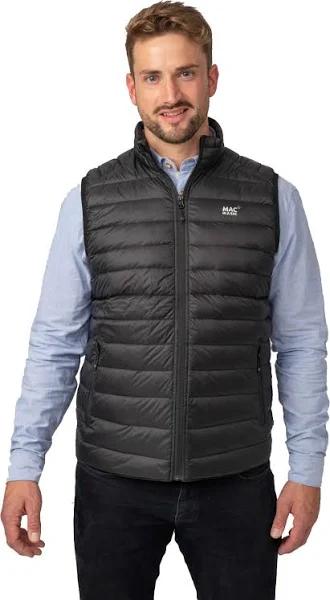 Mac in A Sac Alpine Mens Down Vest - Black - L