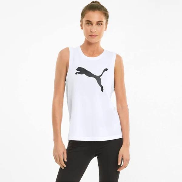 Puma Womens Favourite Cat Muscle Training Tank White S