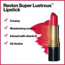 Revlon Super Lustrous Lipstick with Vitamin E and Avocado Oil Cream Lipstick in Red 745 Love Is on 0.15 oz